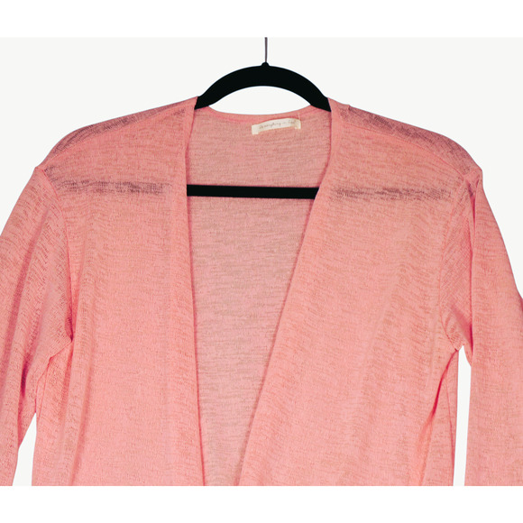 Do Everything in Love Sheer Tunic Cardigan Sweater Womens S or M Light Beachy - Picture 3 of 9